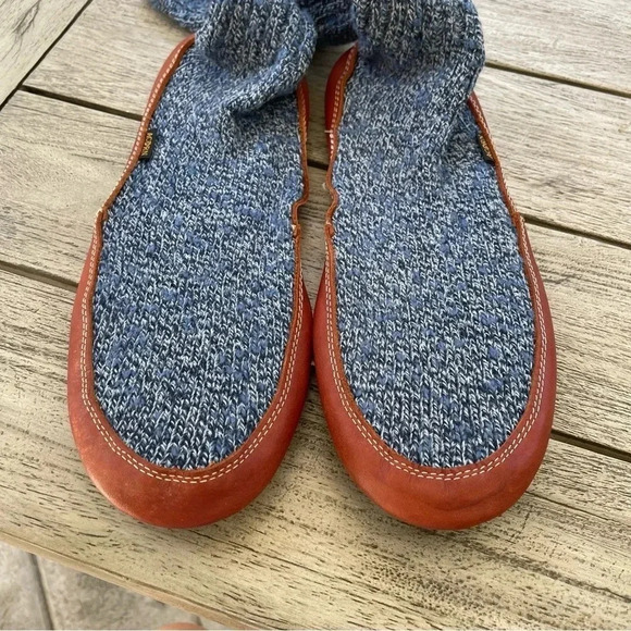 Acorn Mens Rag Wool Leather sock Slippers Mens Size 12 - 13 - Picture 4 of 6